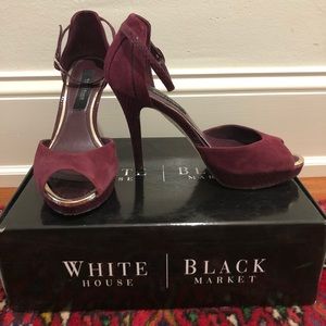 White House black market Bryn heels
